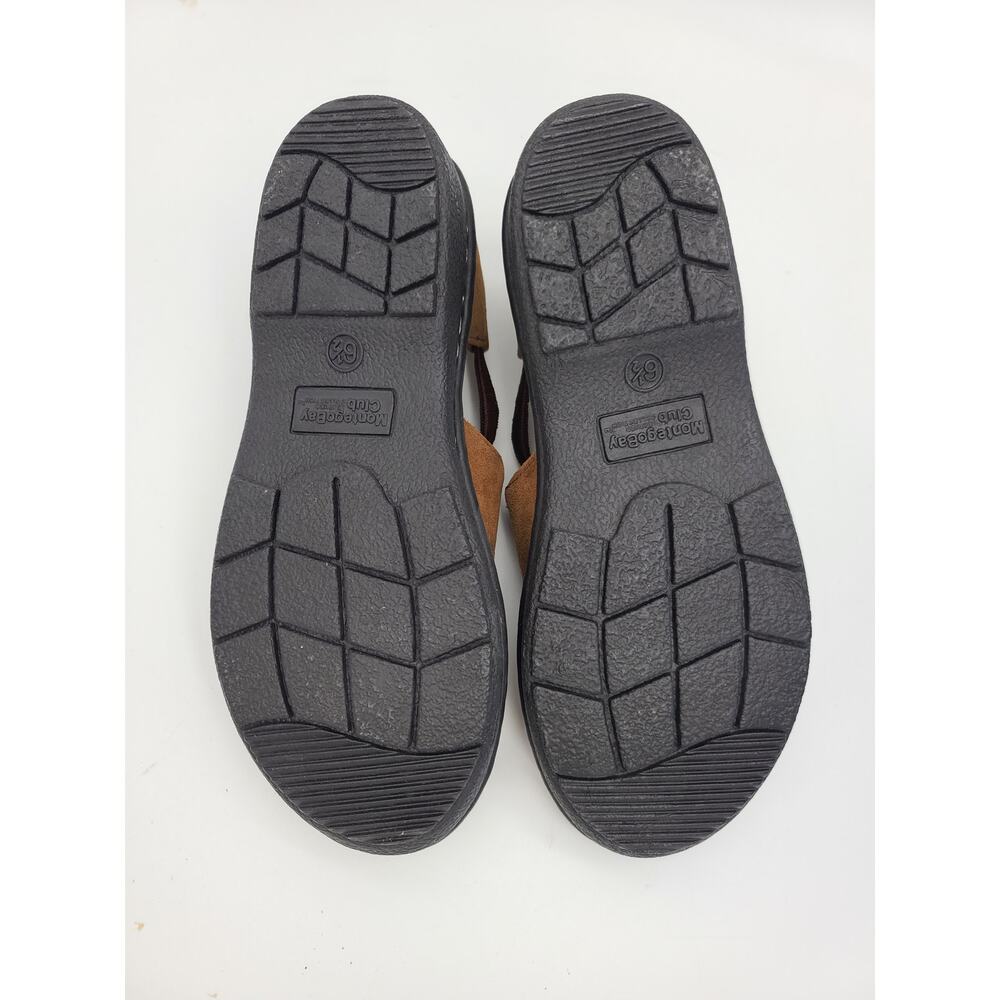 NIB Montego Bay Club Collection Brown Suede Quality Leather Sandals Women's 6.5 - Picture 10 of 10